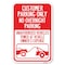 Signmission Customer Parking Only No Overnight Park Heavy-Gauge Aluminum Sign, 12" x 18", A-1218-24206 A-1218-24206 - alternate 1